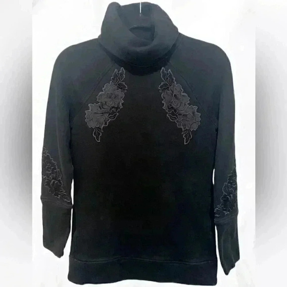 Lululemon Embroidered To You Tunic black pullover long sleeve pullover hoodie 4 - Picture 2 of 4